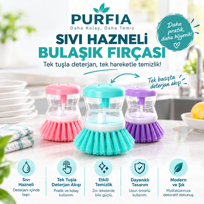 Deterjan Hazneli Bulaşık Fırçası