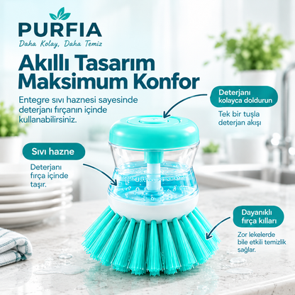 Deterjan Hazneli Bulaşık Fırçası